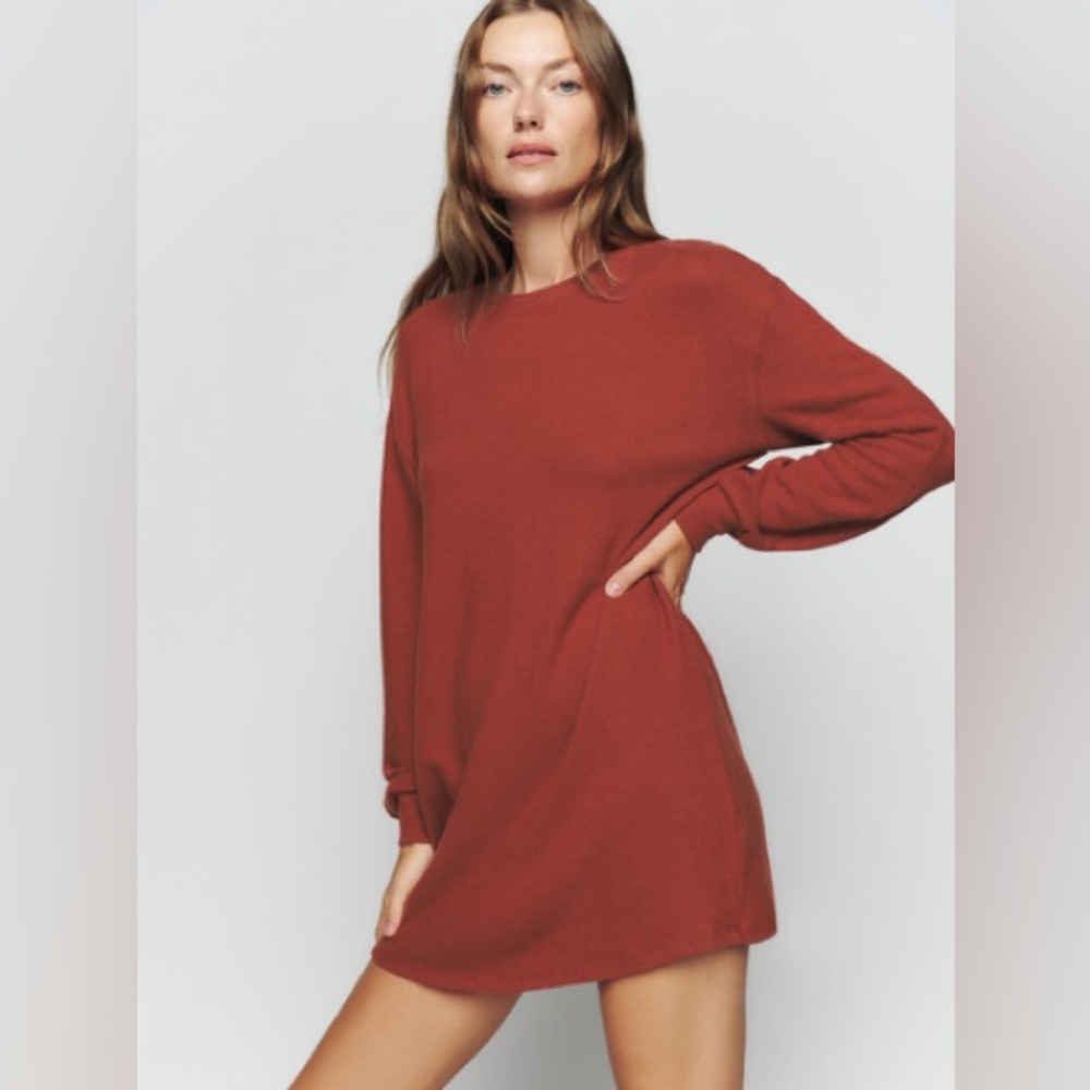 Reformation Radlee Knit Dress - Oxide